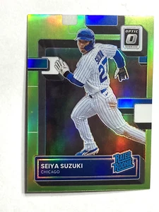 2022 Donruss Optic Seiya Suzuki Lime Green Prizm Rookie #99 - Picture 1 of 2