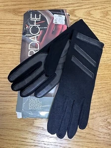 Vintage Jordache Women’s Ladies Stretch Driving Gloves Black One Size NEW Open - Picture 1 of 8