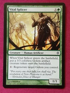 Magic The Gathering NEW PHYREXIA VITAL SPLICER green card MTG - Imagen 1 de 2