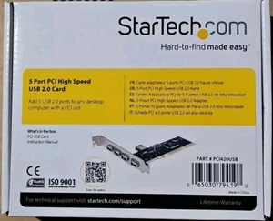StarTech 5-Port High Speed USB 2.0 Card , PCI420USB - Picture 1 of 2