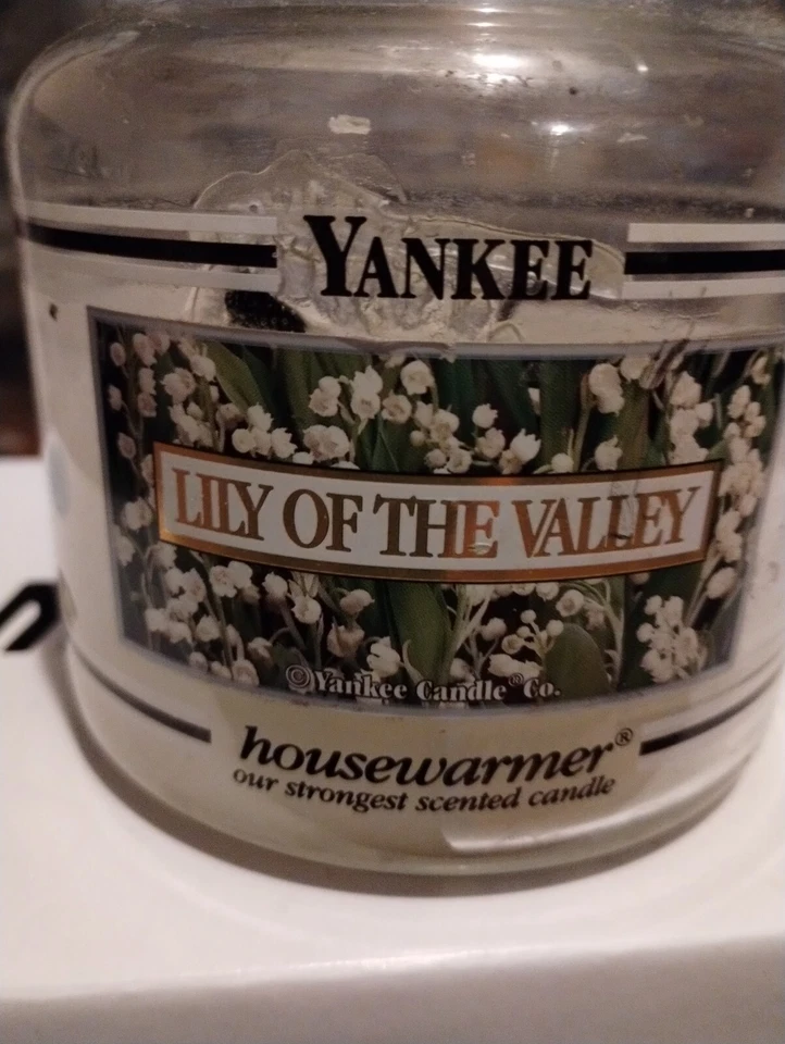 Yankee Candle Lily of the Valley 14.5 Oz Candle Black Band Label Rare - Image 1 of 1