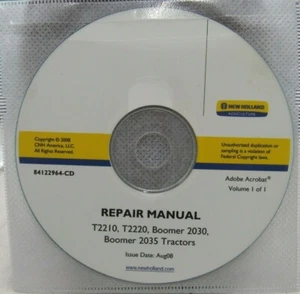 New Holland T2210, T2220, Boomer 2030, Boomer 2035 Reparaturanleitung CD - Bild 1 von 1