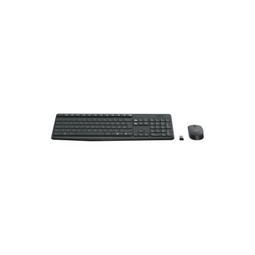 Logitech MK235 Keyboard & Mouse USB Wireless RF German Grey USB Wireless RF - Image 1 of 1