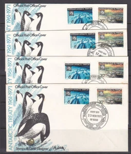 AAT: 1971 BASE SET OF TREATY FDCs - Foto 1 di 1