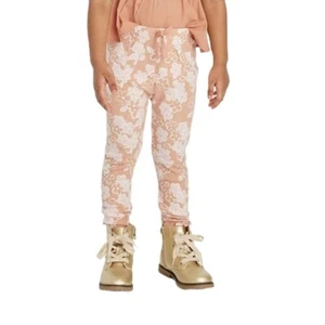 Grayson Collective Toddler Girls Size 2T Rust Orange Floral Ribbed Leggings - Picture 1 of 4