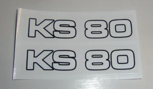 Zündapp, Aufkleber "KS80" Seitendeckel, Mokick , KKR - Bild 1 von 1