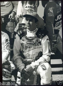 photo de course de moto . Frédéric Bolley . championnat du monde 1993 - Imagen 1 de 1