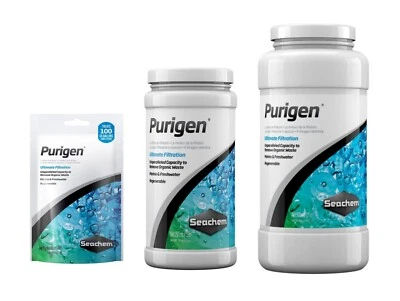 Seachem Purigen Filter Farbwechsel Harz Ammoniak Nitrit Nitrat Aquarium