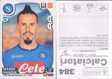 PANINI FOOTBALLERS 2017-18 - Figure - Sticker N.384* NAPOLI-HAMSIK -*NEW