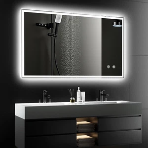 LED Bathroom Mirror,40X24 Vanity Mirror with Lights Bathroom, Anti-Fog, Dimmable - Picture 1 of 7