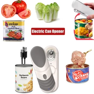 Can Opener One-Button Switch On Off Automatic Handheld Can Openers Electric US - Picture 1 of 36