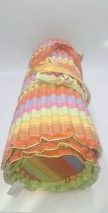 Estera enrollable de playa de yoga acolchada colorida excelente estado  - Imagen 1 de 3