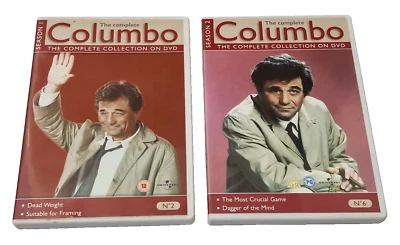 The Complete Columbo - Season 1 + 2 (2 Separate DVD's, 2007) Region 2 + 4 - Image 1 of 4