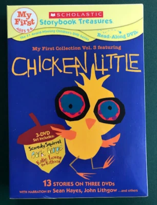 Chicken Little (3 DVDs + Slipcover) Scholastic, MINT, FACTORY SEALED Ohio seller - Image 1 of 4