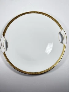 Antike Royal Bayreuth Bavaria Goldrand Kuchenplatte Platte mit Griffen 10" - Bild 1 von 5