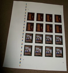 1st Edition Highlander TCG CCG Promo Director's Cut Event Un-Cut Sheet - Picture 1 of 4