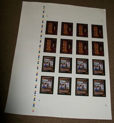 1st Edition Highlander TCG CCG Promo Director's Cut Event Un-Cut Sheet - Image 1 of 4