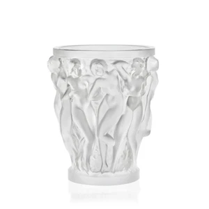 Lalique Crystal Bacchantes Vase Frosted Clear BNIB 1220000 - Picture 1 of 2