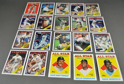 1988 Topps New York Yankees MLB Baseball Sports Trading Cards - Your Choice - Image 1 of 4