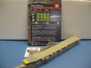 =Axis Allies War at Sea TASK FORCE Graf Zeppelin 35/60 with card= - Picture 1 of 1