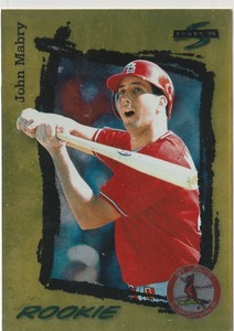 1995 Score Gold Rush #301 JOHN MABRY Rookie! Cardinals! West Chester University!