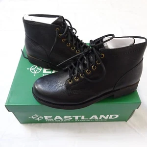 NEU EASTLAND HERREN JACKSON CHUKKA SCHWARZ LEDER STIEFEL 1955 - Bild 1 von 4