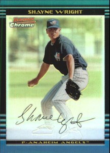 2002 Bowman Chrome Refractor #162 Shayne Wright ANGELS S24389 - NM-MT