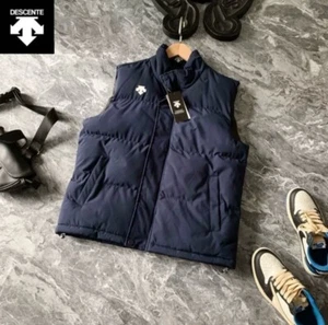 Descente Cotton Vest Men Fall Winter Sports Casual Warm Waterproof - Picture 1 of 9