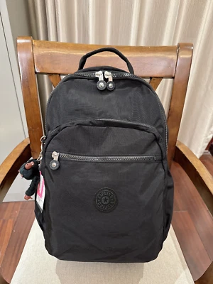 NWT Kipling Seoul reduced vintage laptop Large Backpack in Black 45cm
