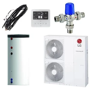 LG Luft Wasser-Wärmepumpe THERMA V Monobloc S 12 kW + 400 L Warmwasserspeicher - Bild 1 von 5