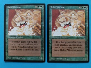 ***2X Rabid Wombat*** Leggende || MTG Vintage || Mint/NM|| Foto reali!!! - Foto 1 di 4