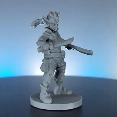 Goblin Rogue Miniature for Pathfinder and DnD 25mm base 4k Print - Image 1 of 4