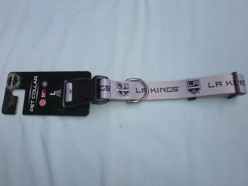 LOS ANGELES KINGS 16 «- 26» длиной собаки/домашнего животного воротник размер большой 1» широкий новый с Ярлыками от Sparo - Изображение 1 из 4