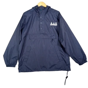 Tri Mountain Wind Breaker Men's M Blue Rain Jacket Hooded FSU Alpha Delta Pi - Picture 1 of 13