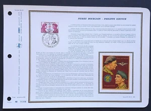 Feuillet DAP 1er jour 118 Soie 1973 SAS et FFI Bourgoin & Kieffer - Imagen 1 de 1