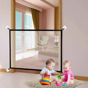 Baby Safety Stair Gate Barrier Retractable 180 * 72cm Indoor Pet Dog Mesh Fence - Picture 1 of 11