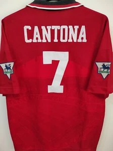 MANCHESTER UNITED 1994-1996 Cantona 7 camiseta shirt trikot maillot maglia L - Picture 1 of 7
