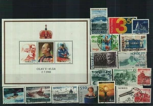 Norwegen - Briefmarken aus dem verschiedenen Jahren - 1 Steckkarte - Bild 1 von 1