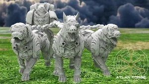 Dogs of War V3/TTRPG/Wargaming/Grimdark/3DPrinted/Atlan Forge - Foto 1 di 1