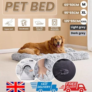 Dog Bed Soft Pet Cushion Dog Crate Bed Puppy Cat Mattress Washable Dog Pad Mat - Picture 1 of 19