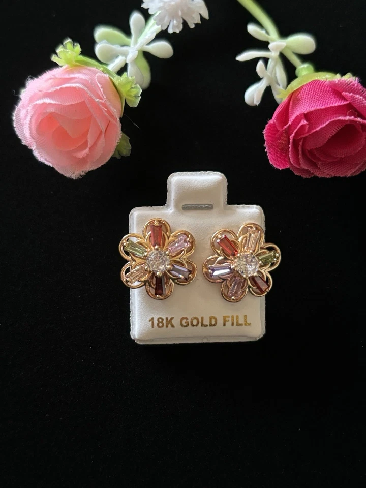 18K Gold Fill Earrings Foto 1 de 1