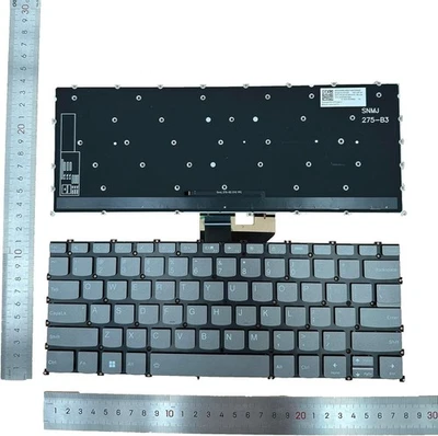 Repuesto para portátil diseño de EE. UU. con teclado retroiluminado para Lenovo Yoga negro  Foto 1 de 4