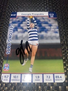 Georgie Prespakis signed 2023 AFL Team Geelong Cats AFL Card W-07 - Picture 1 of 1