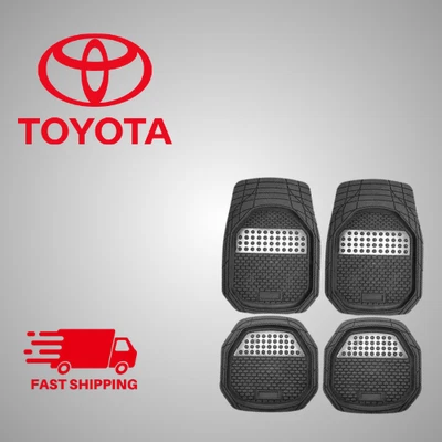 Alfombrillas de goma para todo tipo de clima 4 piezas para todo tipo de clima ajuste personalizado Foto 1 de 4