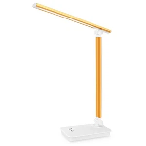 LED Desk Lamp with USB Charging Port Dimmable Eye Caring Table Lamp for Home ... - Picture 1 of 7