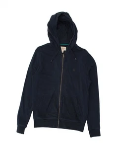 PENGUIN Mens Zip Hoodie Sweater Small Navy Blue Cotton BG97 - Picture 1 of 3