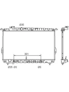 Alcius Radiator fits Hyundai Grandeur 3.8 TG (RADHY141A) - Picture 1 of 12