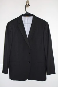 SOLID BLACK BROOKS BROTHERS MADISON WOOL SPORT COAT sz 44S explorer suit jacket - Picture 1 of 5