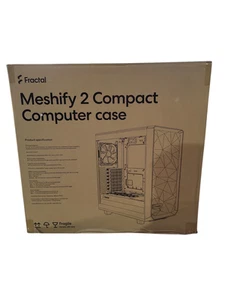 Fractal Design Meshify 2 Compact ATX High-Airflow TG Mid Tower Case ! - Picture 1 of 4