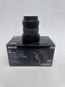 Bower 8 mm F3.5 ultraschnelles Fischaugenobjektiv Canon für SLR & digitale SLR PHD PRO HD - Bild 1 von 9